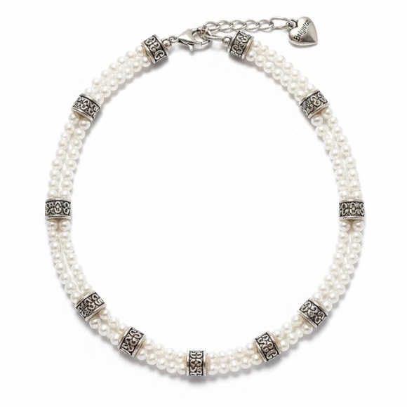 Brighton Jewelry - Brighton Lady Jane Scrolled Double-Strand Pearl Necklace